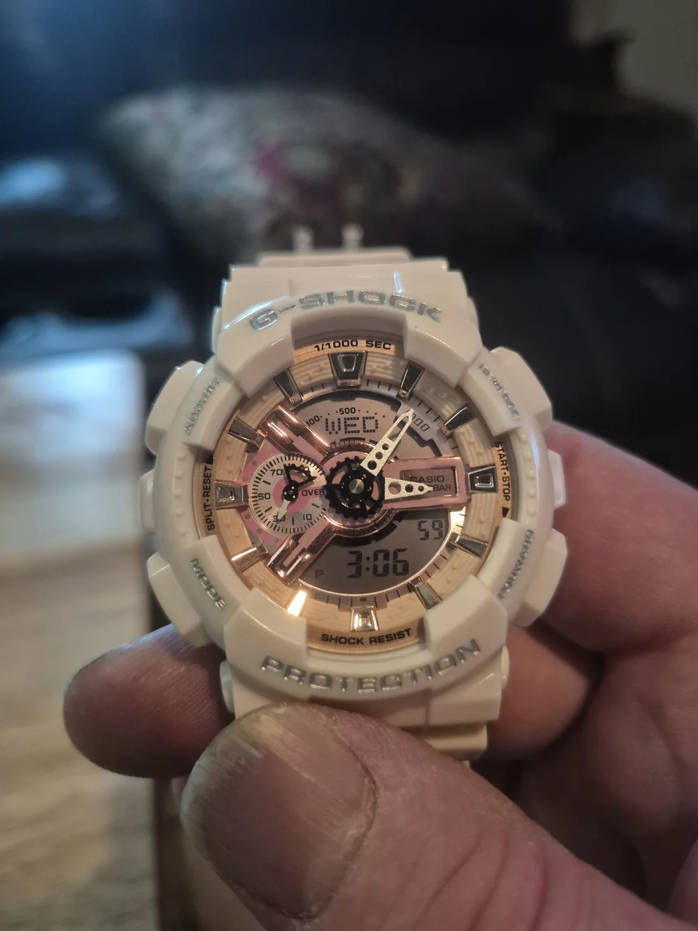 G-SHOCK Pink and Rose Gold Sport Watch - Durable Digital-Analog Wearable